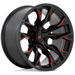Jante Fuel Off-Road Flame D823 Gloss Black Milled Red
