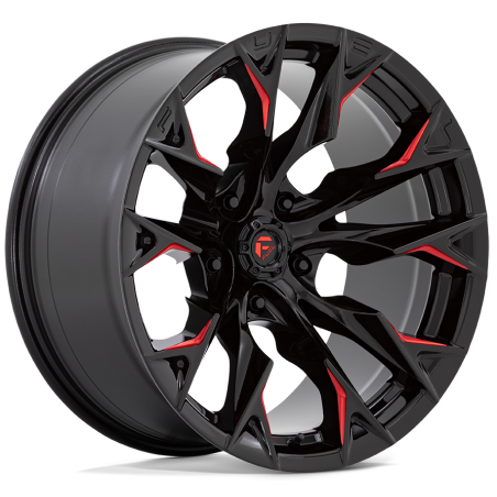 Jante Fuel Off-Road Flame D823 Gloss Black Milled Red