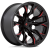 Jante Fuel Off-Road Flame D823 Gloss Black Milled Red