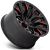 Jante Fuel Off-Road Flame D823 Gloss Black Milled Red