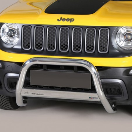 Pare buffle Medium Bar 63mm Homologué Route Jeep Renegade Trailhawk