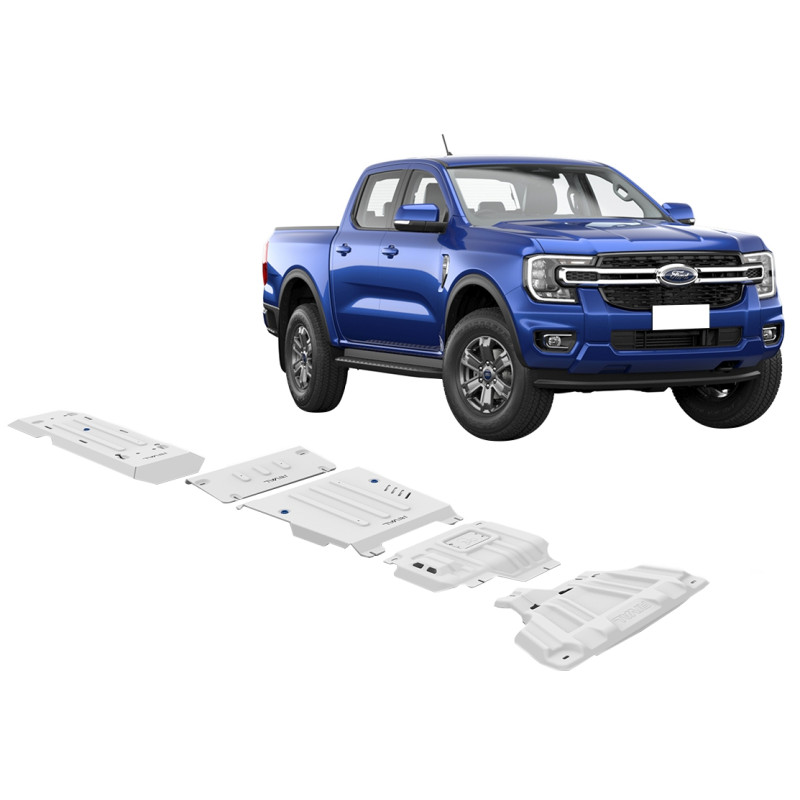 Blindages sous-bassement aluminium Rival Ford Ranger 2023 Blindages sous-bassement aluminium Rival Ford Ranger 2023