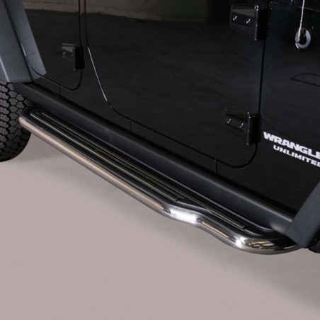 Marchepieds plats Jeep Wrangler JK 4 portes