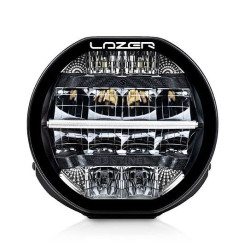 Phare LED Sentinel 7" Elite Lazer Noir avec feux de position