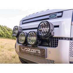 Phare LED Sentinel 7" Elite Lazer Noir avec feux de position