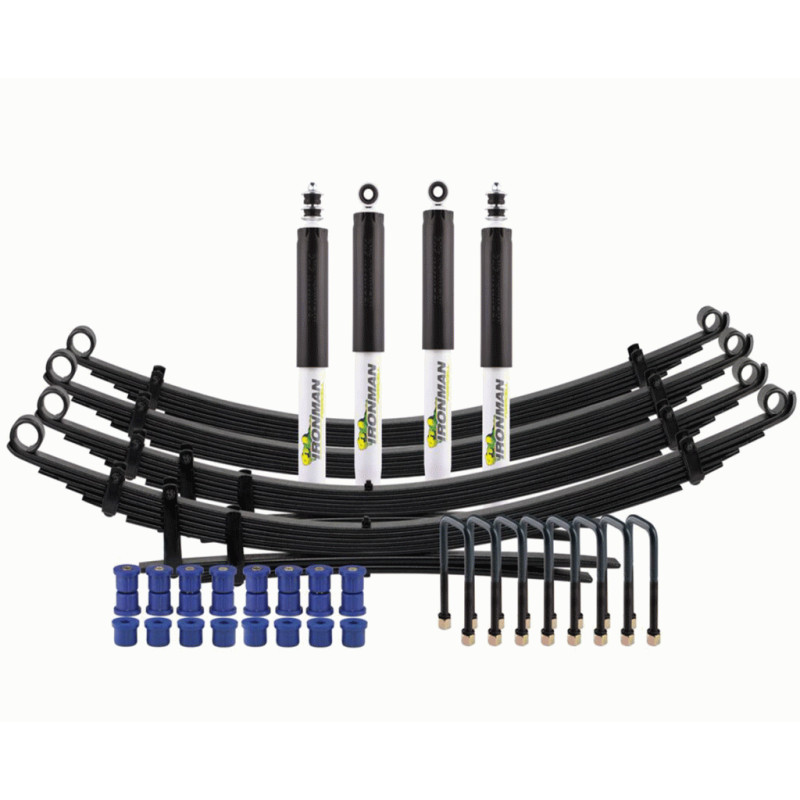 Kit suspension renforcé à lames Ironman pour 4x4 Toyota BJ/HJ43-45 Avant 1980 Kit suspension renforcé à lames Ironman pour 4x4 Toyota BJ/HJ43-45 Avant 1980
