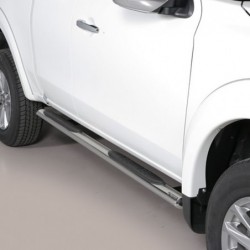 Marchepieds acier ovales Mitsubishi L200 Clubcabine 2015+