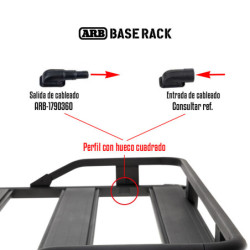 Base Rack - Sortie Carree Cable Gle Coude