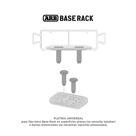 Plaque Universelle Pour Fixer Base Rack.