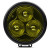 Phare LED Cannon Serie CR-3 Spot Selective Yellow