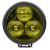 Phare LED Cannon Serie CR-3 Hybrid Yellow