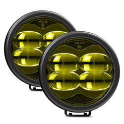 Kit Phares LED Cannon Serie CR-4 Yellow Flog Light