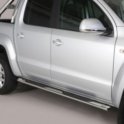 Marchepieds acier ovalisés Volkswagen Amarok Double-Cabine 2010-2022