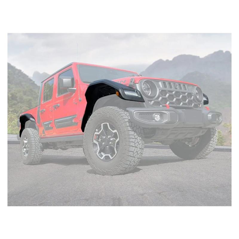 Extensions d'ailes Panther Pro Air Design Jeep Gladiator JT Extensions d'ailes Panther Pro Air Design Jeep Gladiator JT