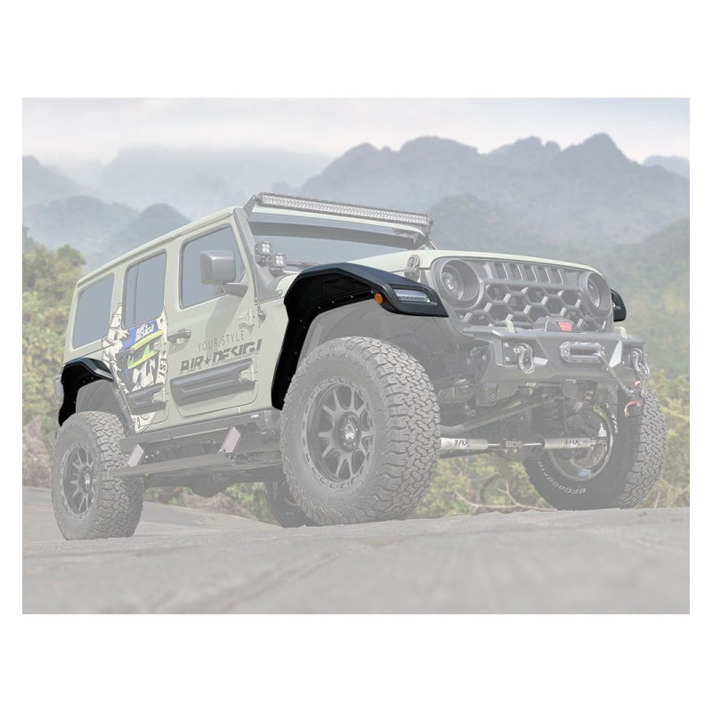 Extensions d'ailes Panther Pro Air Design Jeep Wrangler JL Extensions d'ailes Panther Pro Air Design Jeep Wrangler JL