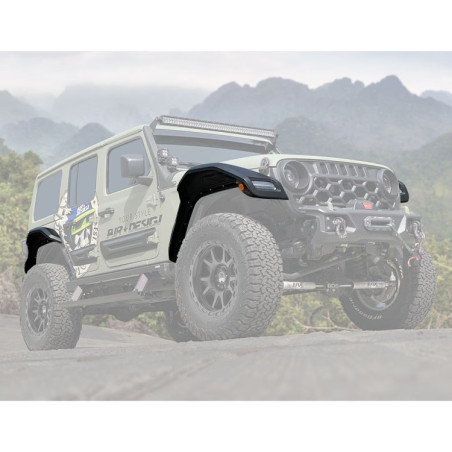 Extensions d'ailes Panther Pro Air Design Jeep Wrangler JL