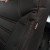 Housses sièges surpiquage Rouge Isuzu D-Max N60 Spacecabine