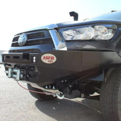 Pare-chocs acier support treuil Asfir pour Toyota Hilux 2021-2024