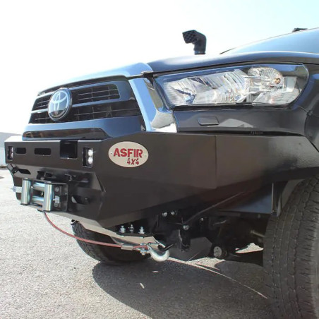 Pare-chocs acier support treuil Asfir pour Toyota Hilux 2021-2024
