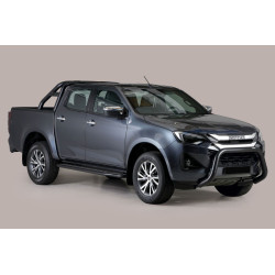 Marchepieds plats Noir Isuzu D-Max Double-Cabine 2020-2025