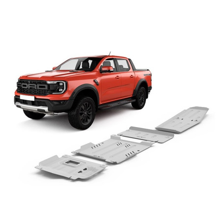 Blindages aluminium Rival 4 pièces Ford Ranger Raptor 2023+