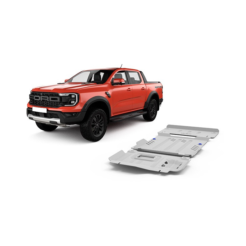 Blindages aluminium Rival 3 pièces Ford Ranger Raptor 2023+ Blindages aluminium Rival 3 pièces Ford Ranger Raptor 2023+