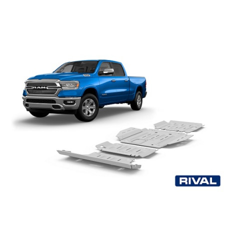 Blindages de protection aluminium Rival pour Dodge Ram 1500 5.7L + TRX 6.2L V8