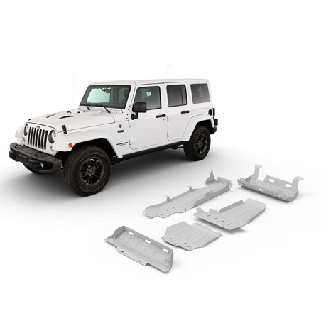 Blindages de protection aluminium Rival pour Jeep Wrangler JK 3.6L 2007-2017