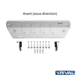 Blindage avant direction aluminium Rival pour Jeep Wrangler JK 3.6L 2007-2017