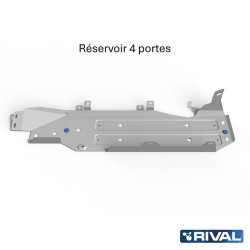 Blindage Réservoir aluminium Rival pour Jeep Wrangler JK 3.6L 4 portes 2007-2017