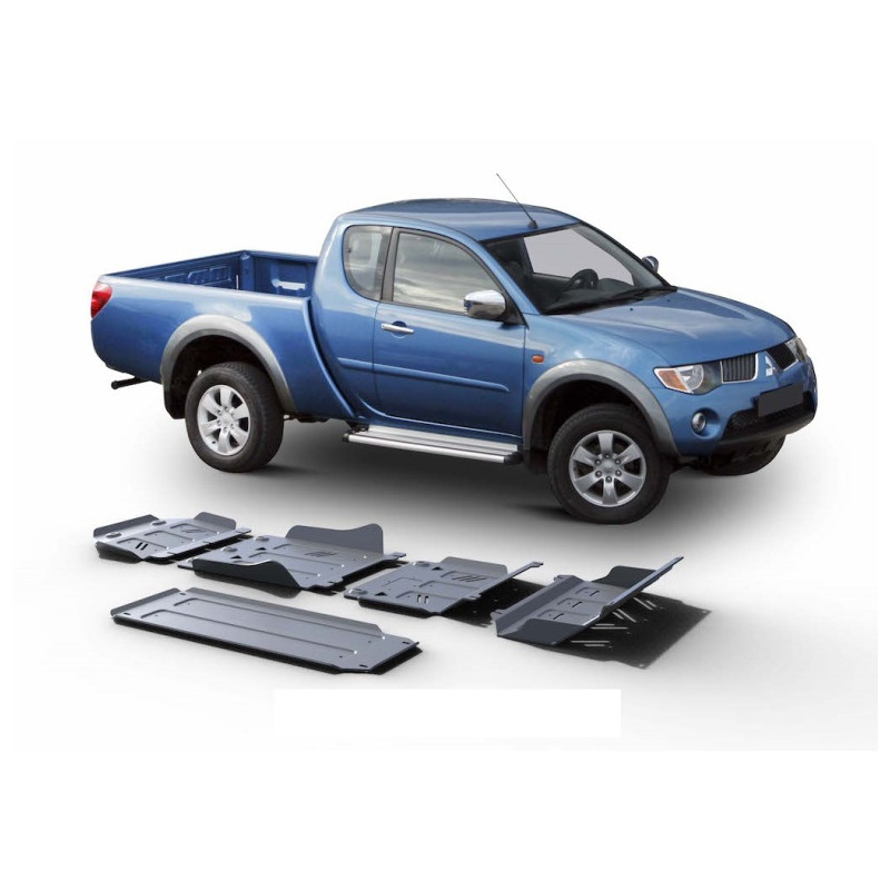 Blindages de protection aluminium Rival Mitsubishi L200 2007-2014 Blindages de protection aluminium Rival Mitsubishi L200 2007-2014