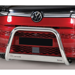 Pare-buffle acier homologué Inox Volkswagen Multivan T7