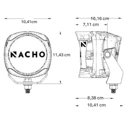 Phares LED Nacho Quatro Offroad Flood