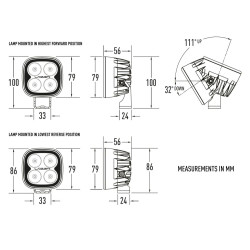 Phare Lazer LED Utility 25 MAXX 45 watts