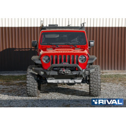 Pare-chocs avant aluminium Rival avec Leds Jeep Wrangler JK/JL