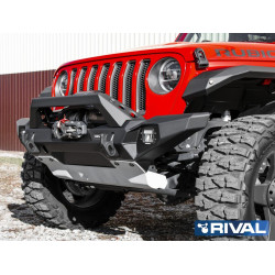 Pare-chocs avant aluminium Rival avec Leds Jeep Wrangler JK/JL