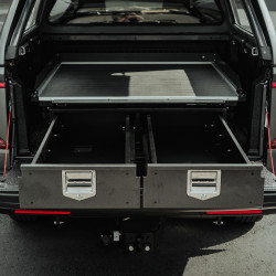 Plateau coulissant + tiroirs revêtement Rhino Deck Pro//Top Amarok 2023-2024