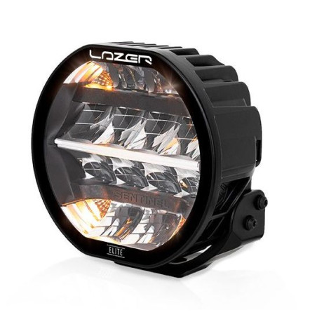 Phare LED Sentinel 7" Elite Lazer Noir avec feux de position