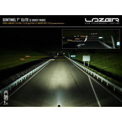 Phare LED Sentinel 7" Elite Lazer Blanc avec feux de position