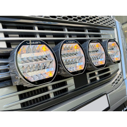 Phare LED Sentinel 9" Lazer Chrome avec feux de position