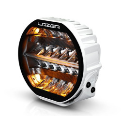 Phare LED Sentinel 9" Lazer Lamps Blanc avec feux de position
