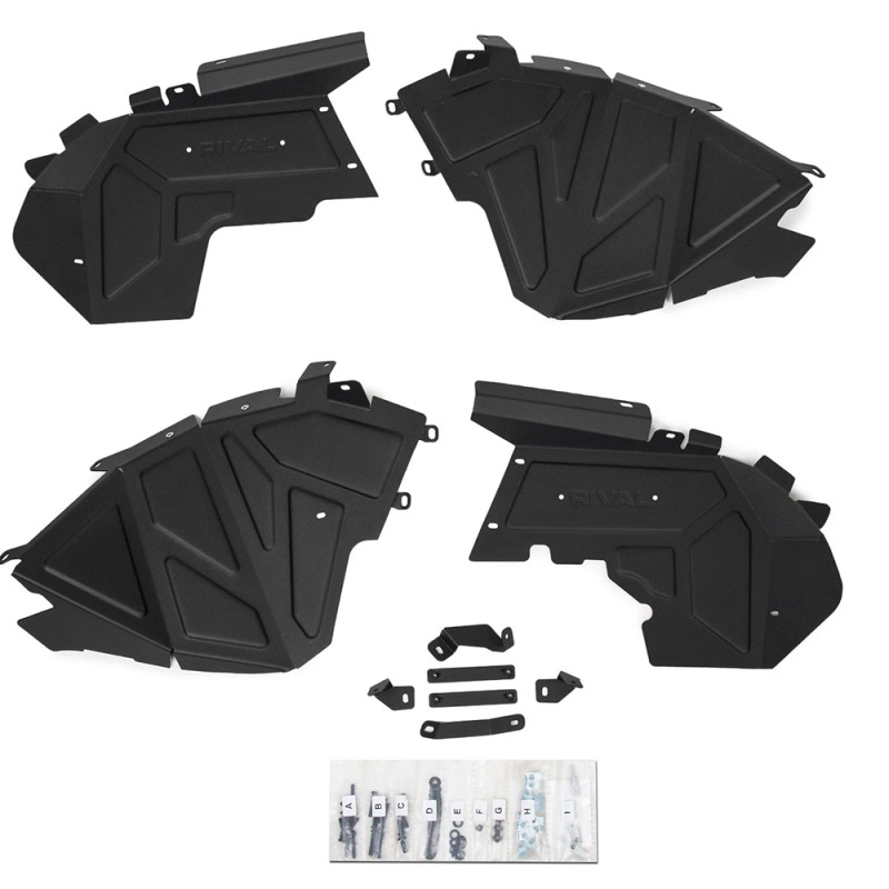 Doublures d'ailes avant aluminium Rival Wrangler JL