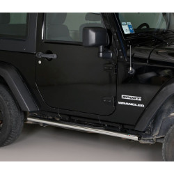 Marchepieds acier ovales Jeep Wrangler JK 2 portes 2007-2017