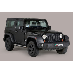 Marchepieds acier ovales Jeep Wrangler JK 2 portes 2007-2017