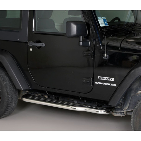 Marchepieds plats Jeep Wrangler JK 2 portes