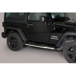 Marchepieds plats Jeep Wrangler JK 2 portes