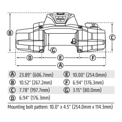 Treuil Warn ZEON XD12-S 5443 kg 12 volts