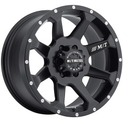 MT-MM-366 Matte Black Wheel with Milled