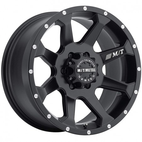 MT-MM-366 Matte Black Wheel with Milled