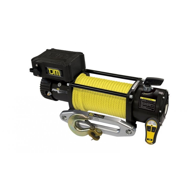 Treuil TJM Torq 9500 4,3 tonnes 12 volts avec corde synthétique Treuil TJM Torq 9500 4,3 tonnes 12 volts avec corde synthétique